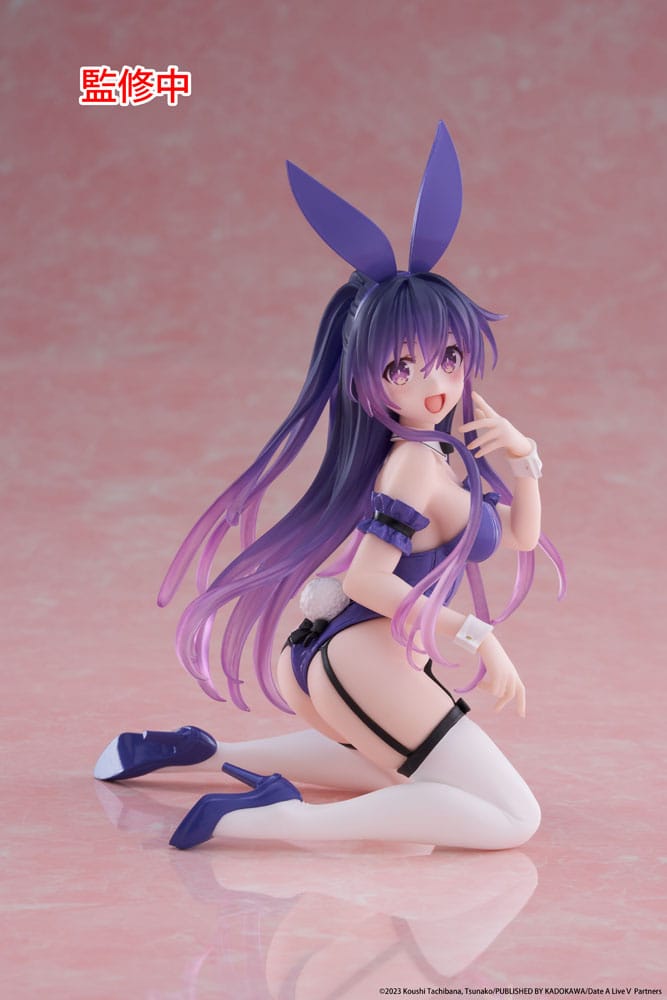 Date A Live V PVC Statue Desktop Cute Figure Tohka Yatogami Bunny Ver. 13 cm