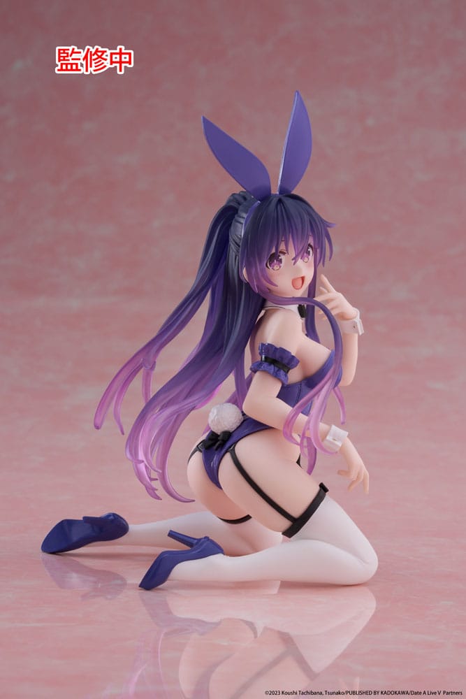 Date A Live V PVC Statue Desktop Cute Figure Tohka Yatogami Bunny Ver. 13 cm