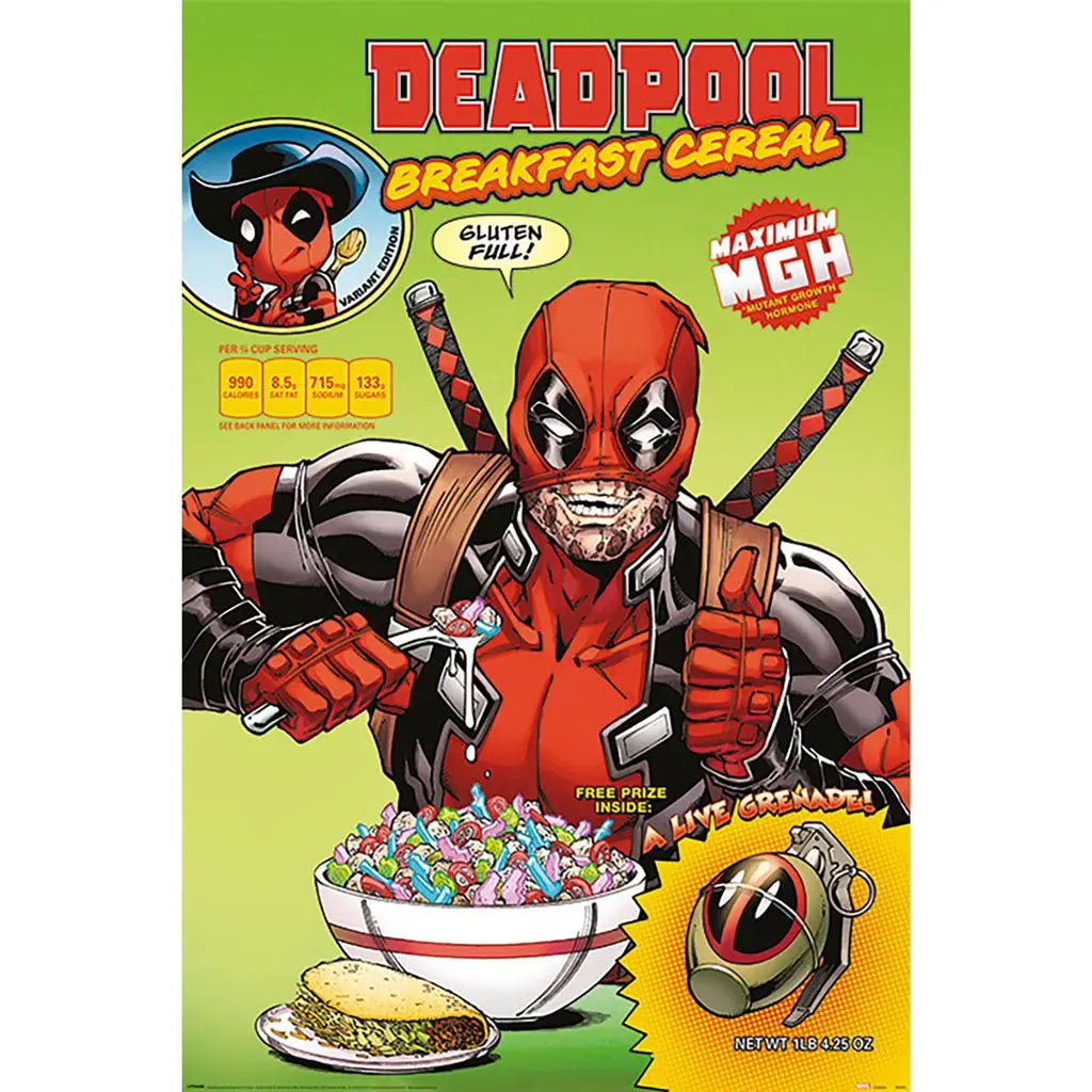 Deadpool Breakfast Cereal Maxi Poster Pyramid International