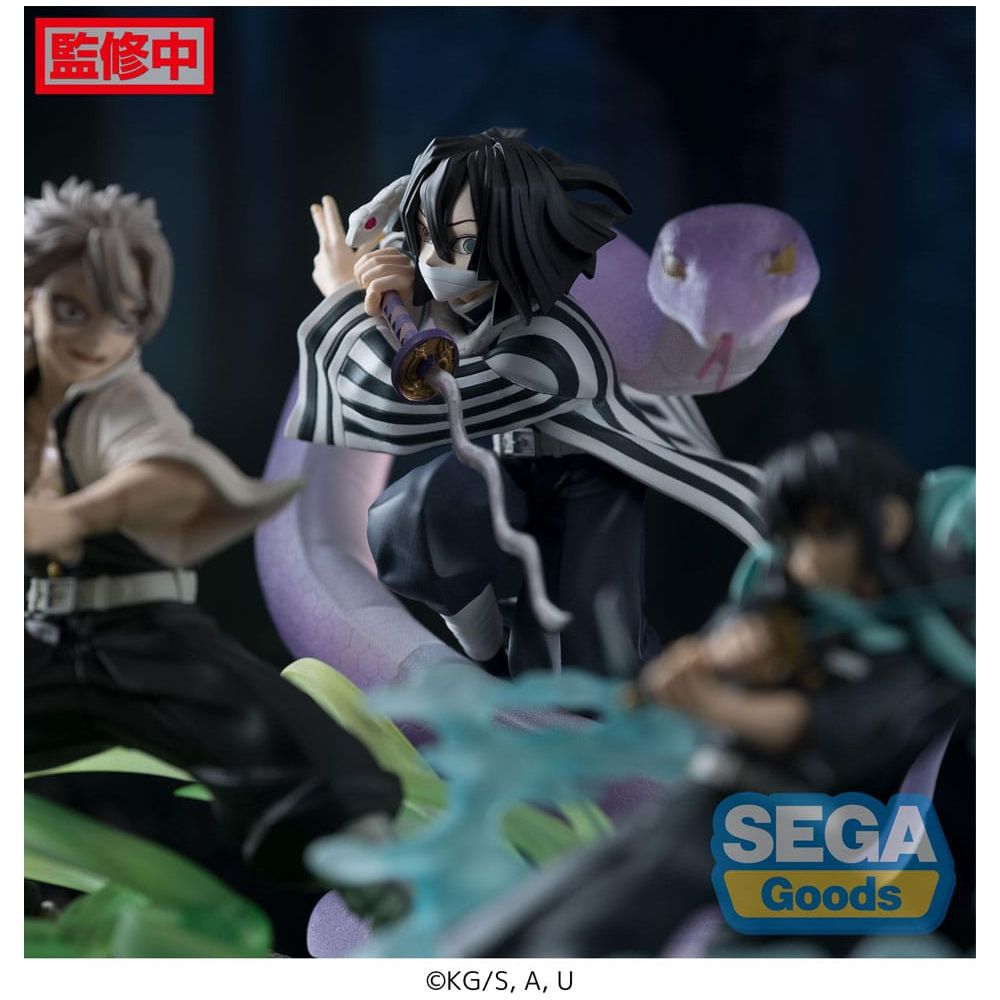 Demon Slayer: Kimetsu no Yaiba Xross Link Anime PVC Statue Obanai Iguro Hashira Training Arc 14 cm Sega Goods