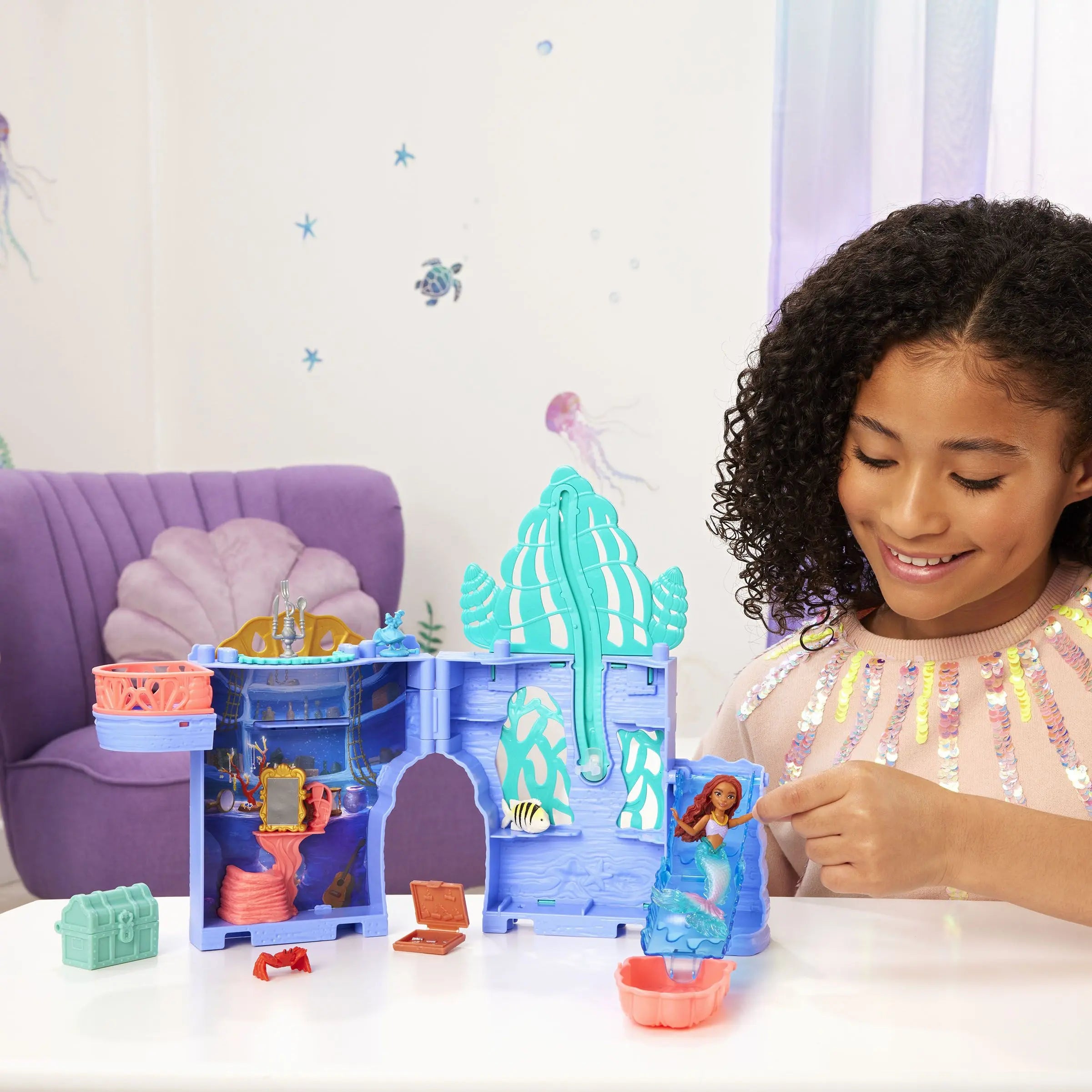 Disney The Little Mermaid Storytime Stackers Ariel's Grotto Playset Disney