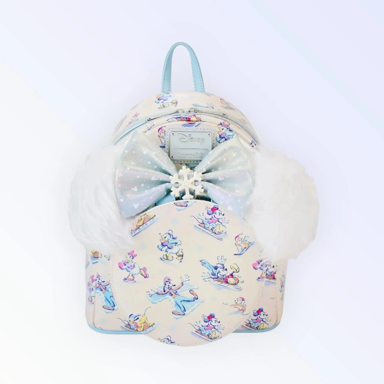 Disney by Loungefly Backpack & Headband Set Mickey & Friends Winter Wonderland AOP Loungefly