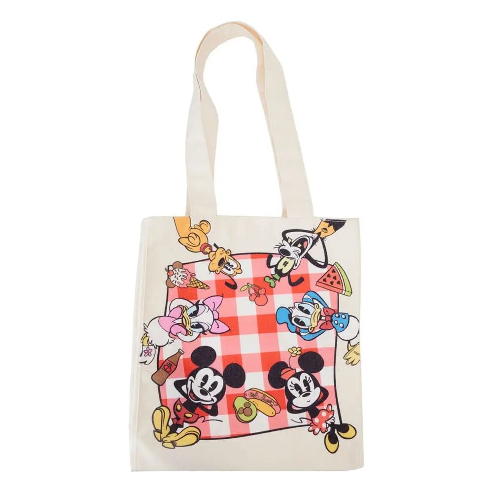 Disney by Loungefly Canvas Tote Bag Mickey and friends Picnic Loungefly