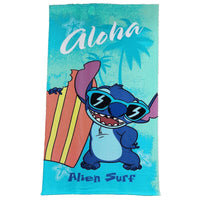 Thumbnail for Disney Stitch Aloha Alien Surf Beach Towel