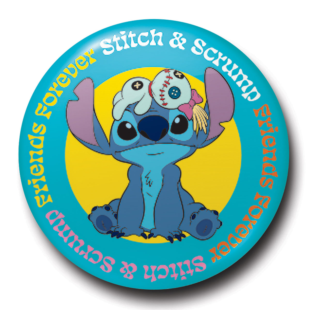 Disney Stitch & Srump Friends Forever Badge