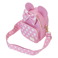 Thumbnail for Disney by Loungefly Backpack Mini Minnie Straw Convertible Loungefly