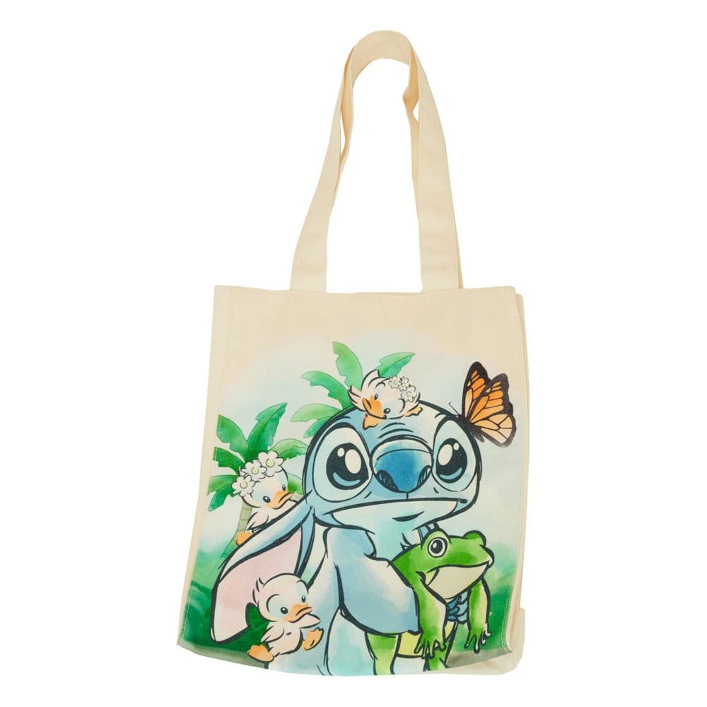 Disney by Loungefly Canvas Tote Bag Lilo and Stitch Springtime Loungefly