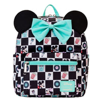 Thumbnail for Disney by Loungefly Mini Backpack Mickey & Minnie Date Night AOP Loungefly