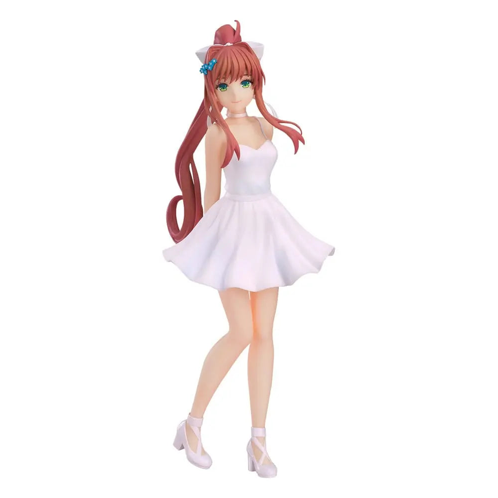 Doki Doki Literature Club! Pop Up Parade PVC Statue Monika: White Dress Ver. 18 cm Good Smile Company