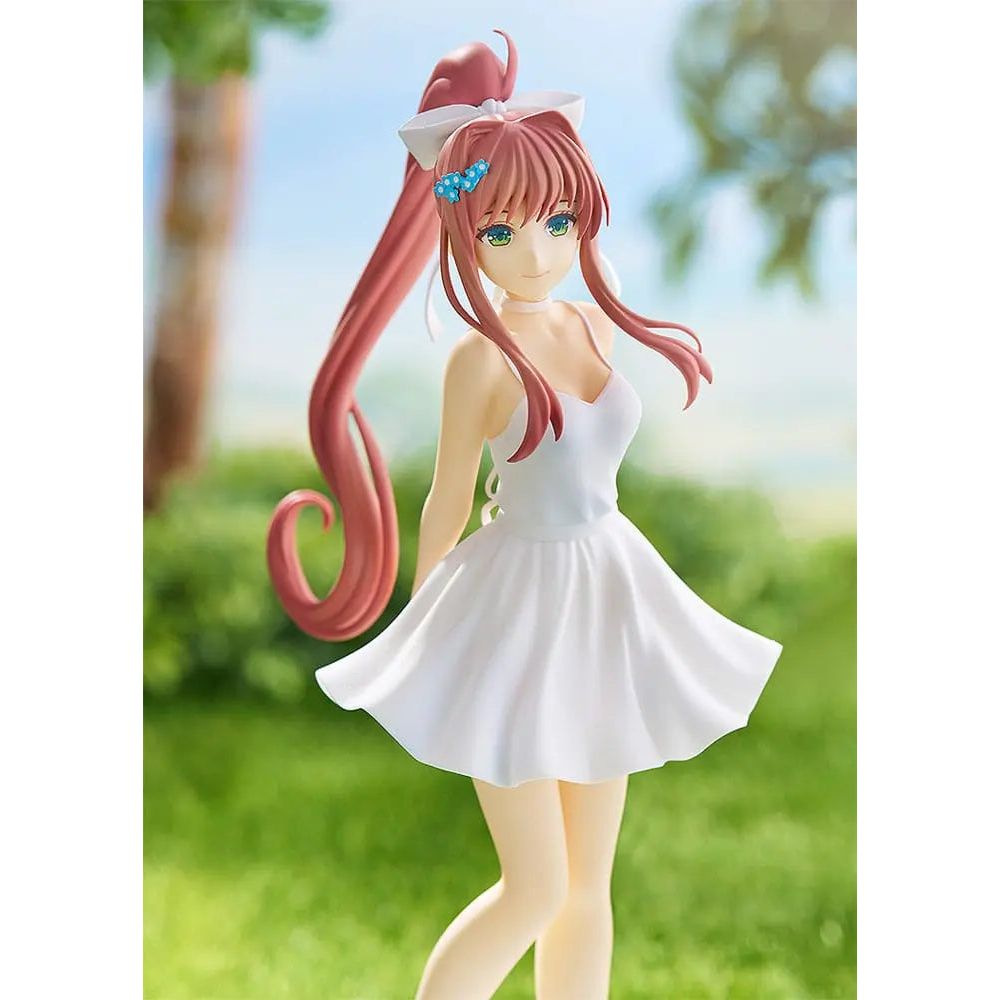 Doki Doki Literature Club! Pop Up Parade PVC Statue Monika: White Dress Ver. 18 cm Good Smile Company