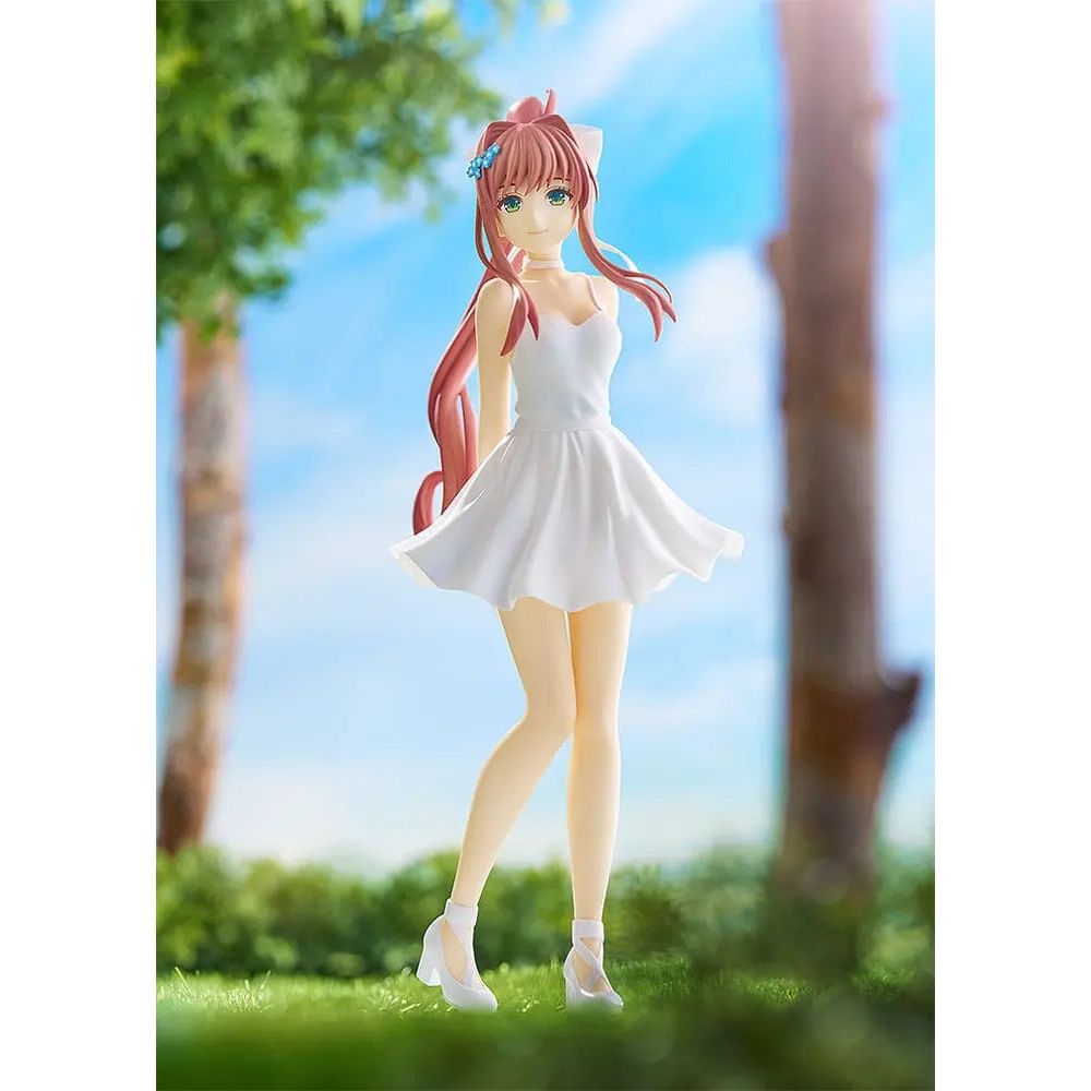 Doki Doki Literature Club! Pop Up Parade PVC Statue Monika: White Dress Ver. 18 cm Good Smile Company