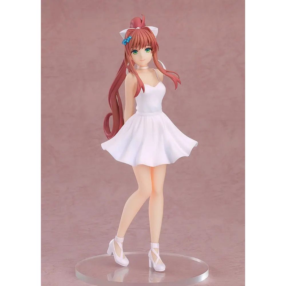 Doki Doki Literature Club! Pop Up Parade PVC Statue Monika: White Dress Ver. 18 cm Good Smile Company