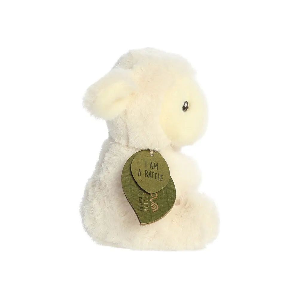 Ebba Eco Laurin Lamb Rattle Soft Toy Aurora