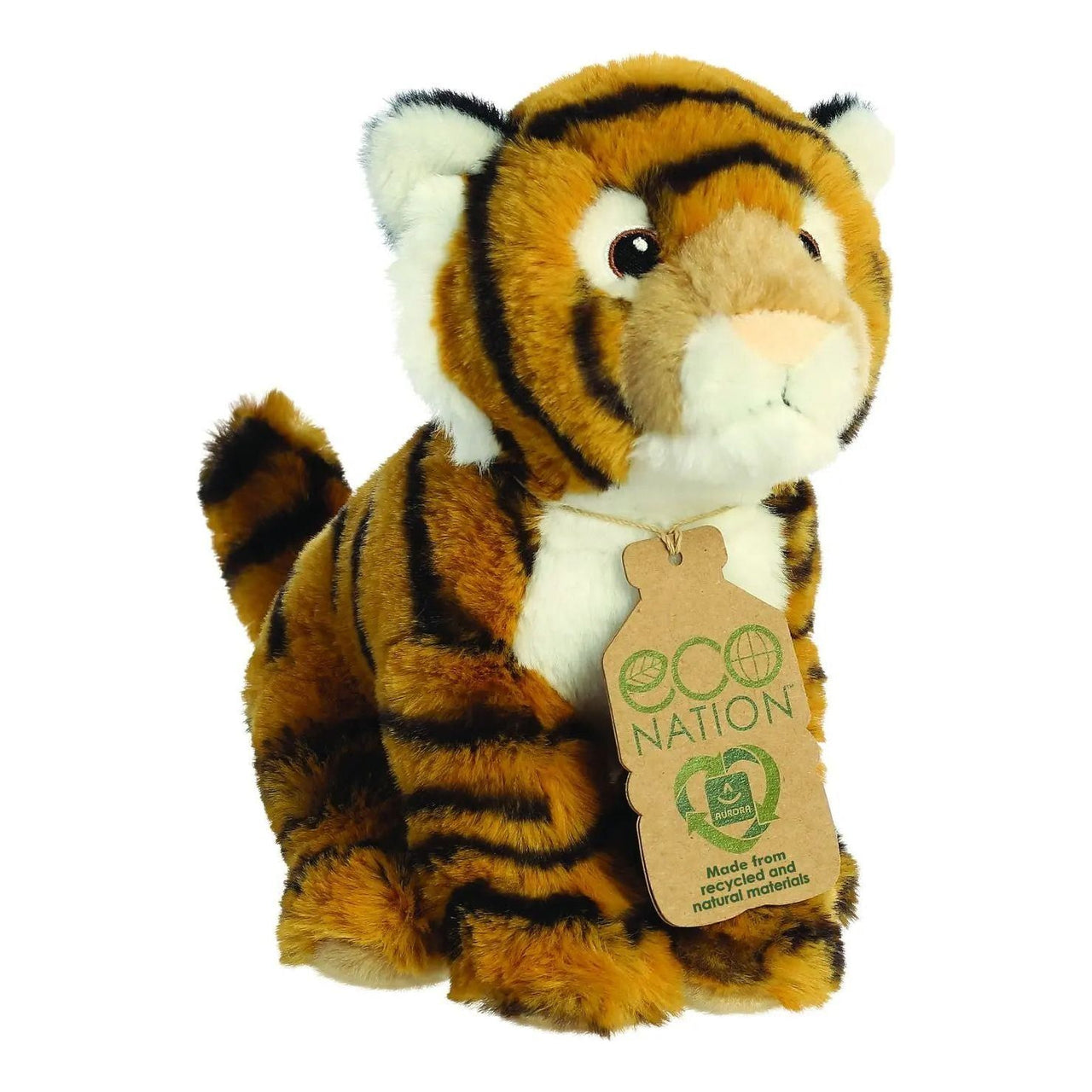 Eco Nation Bengal Tiger 9" Plush Toy Aurora