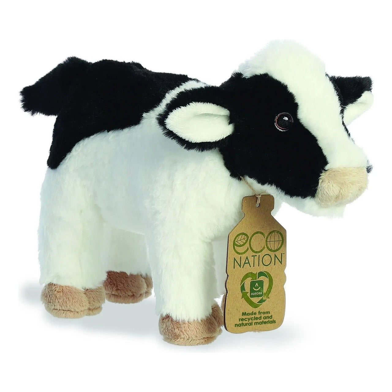 Eco Nation Cow 10" Plush Toy Aurora