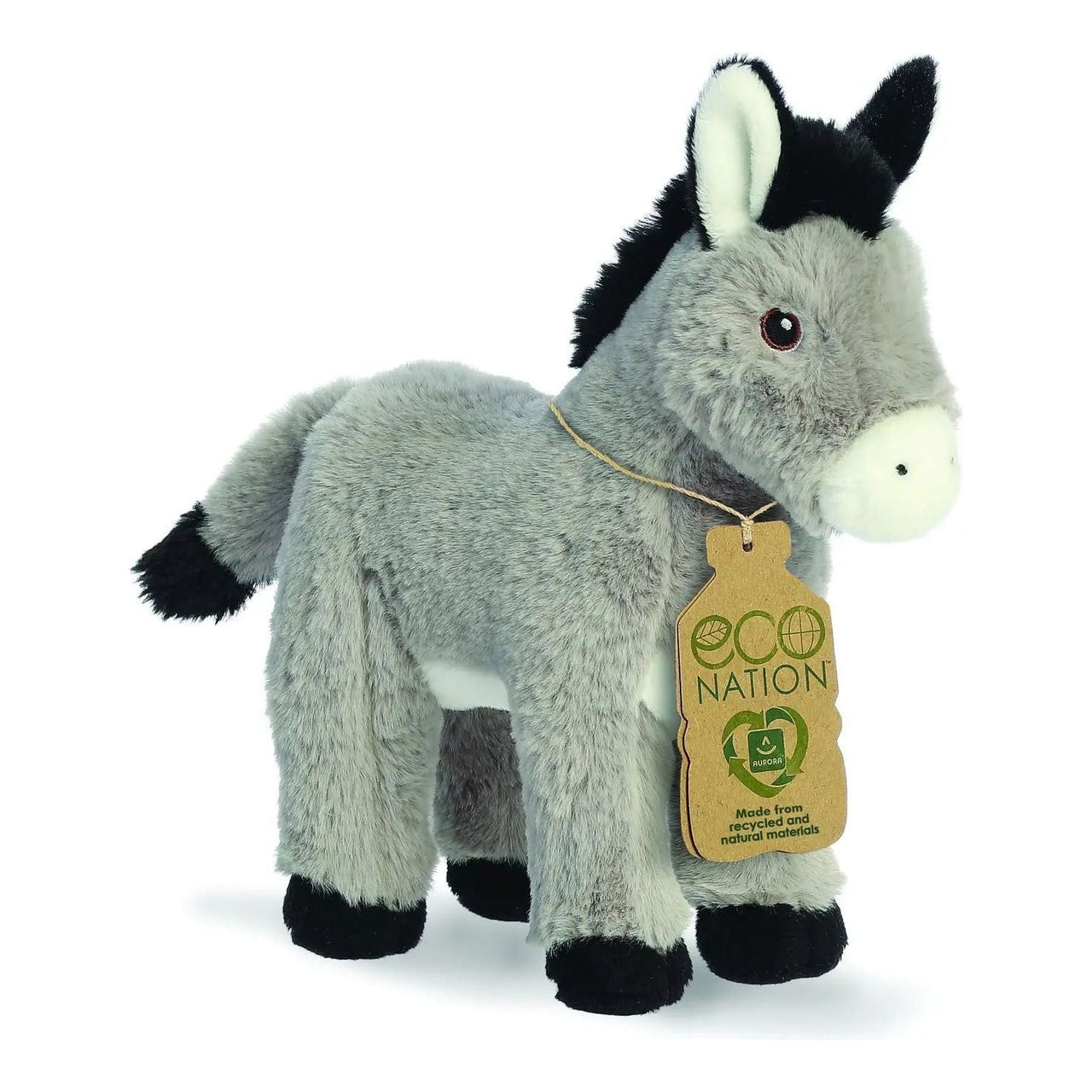 Eco Nation Donkey 11" Plush Toy Aurora