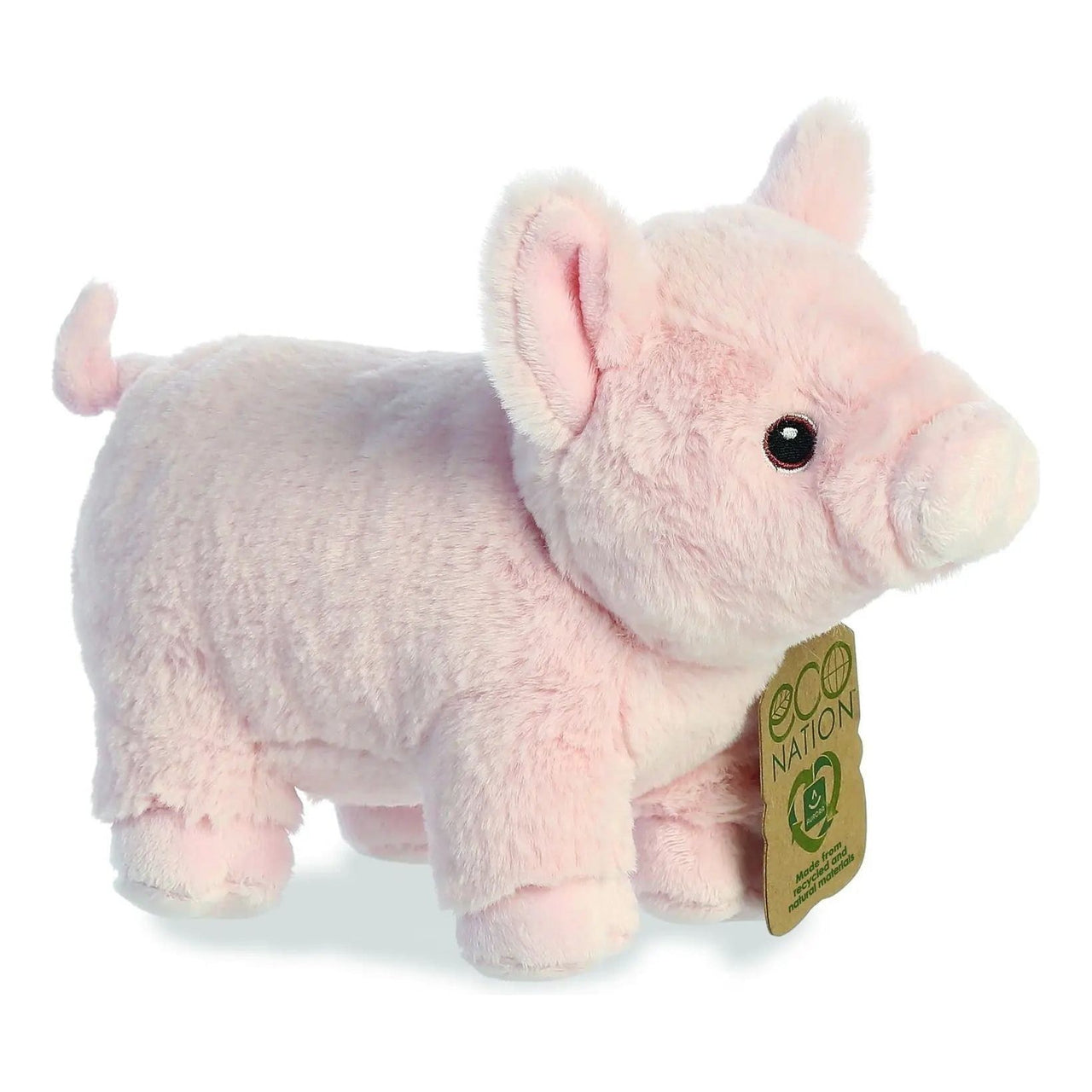 Eco Nation Pig 9.5" Plush Toy Aurora
