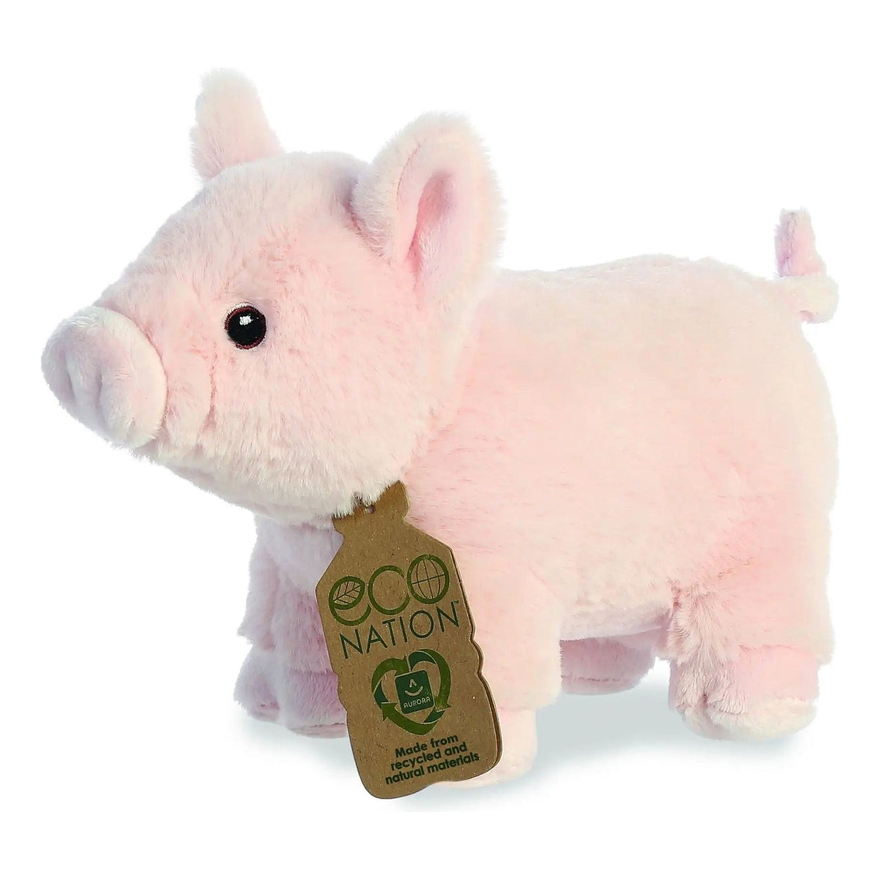 Eco Nation Pig 9.5" Plush Toy Aurora