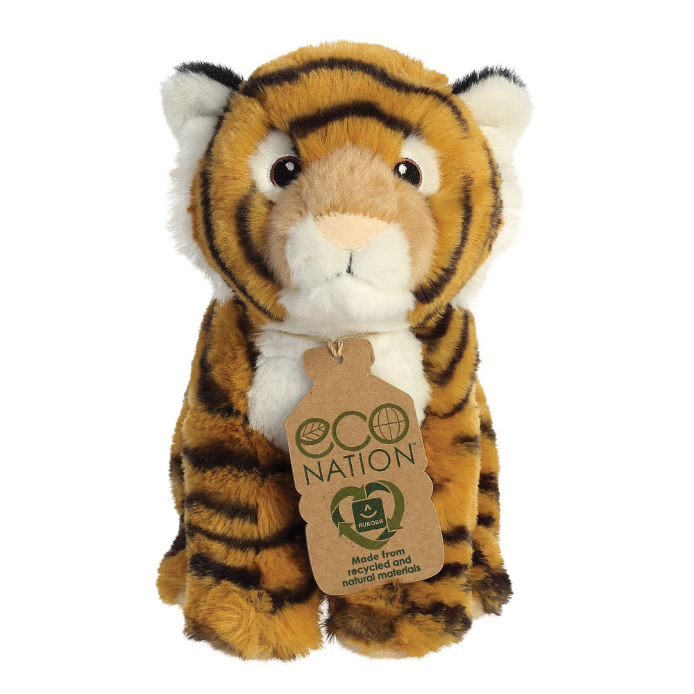 Eco Nation Bengal Tiger 9" Plush Toy