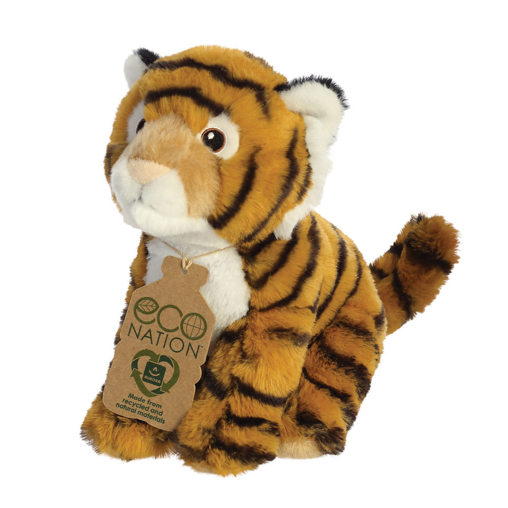 Eco Nation Bengal Tiger 9" Plush Toy