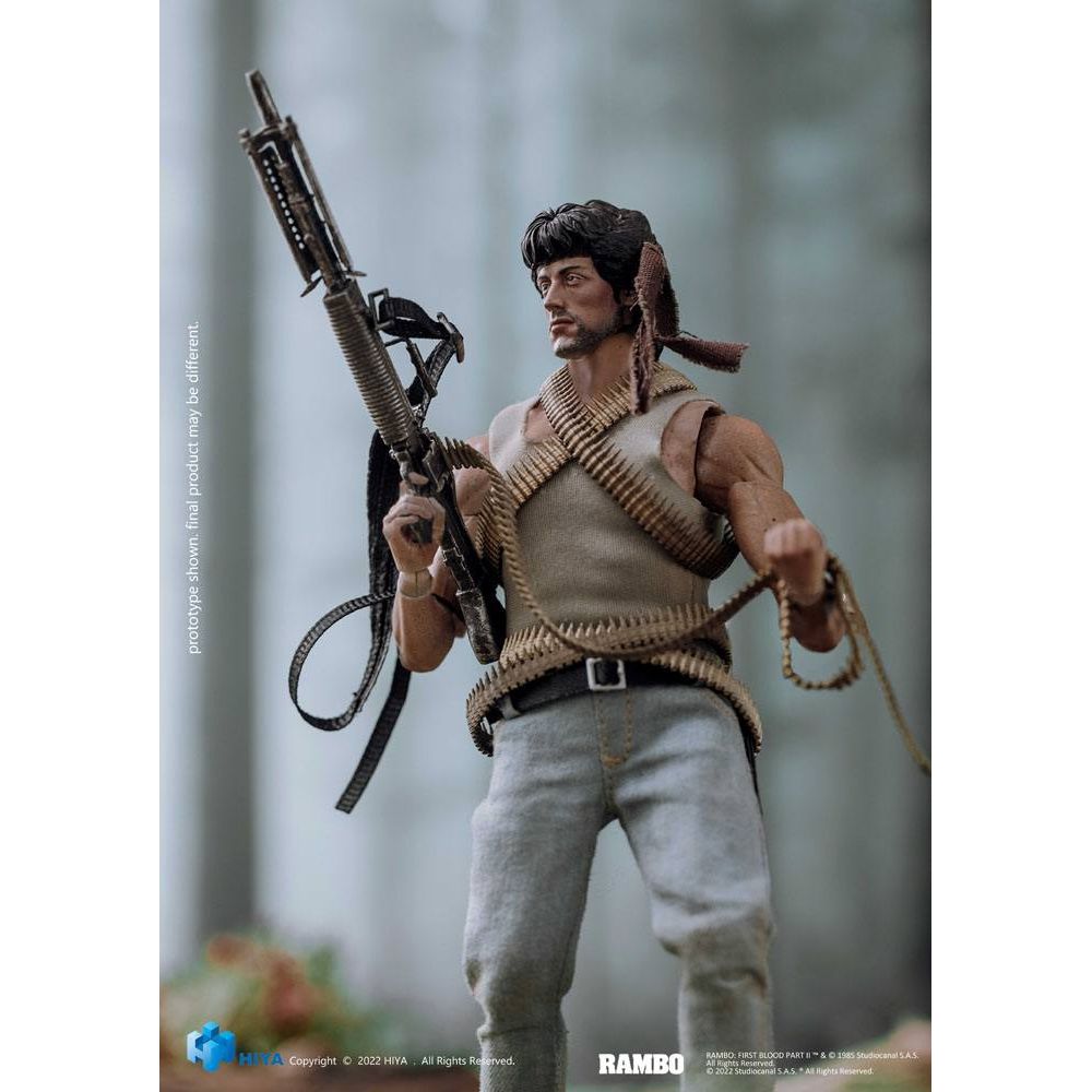 First Blood Exquisite Super Action Figure 1/12 John Rambo 16 cm Hiya