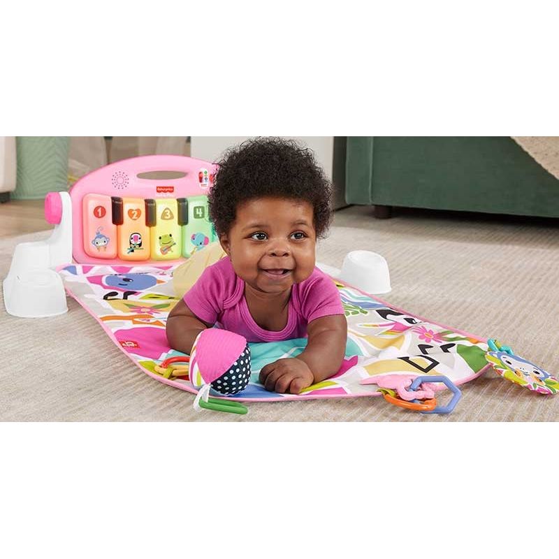 Fisher-Price Glow and Grow Kick and Play Gym - Pink Fisher-Price