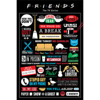 Thumbnail for Friends the TV Series (Infographic) Maxi Poster