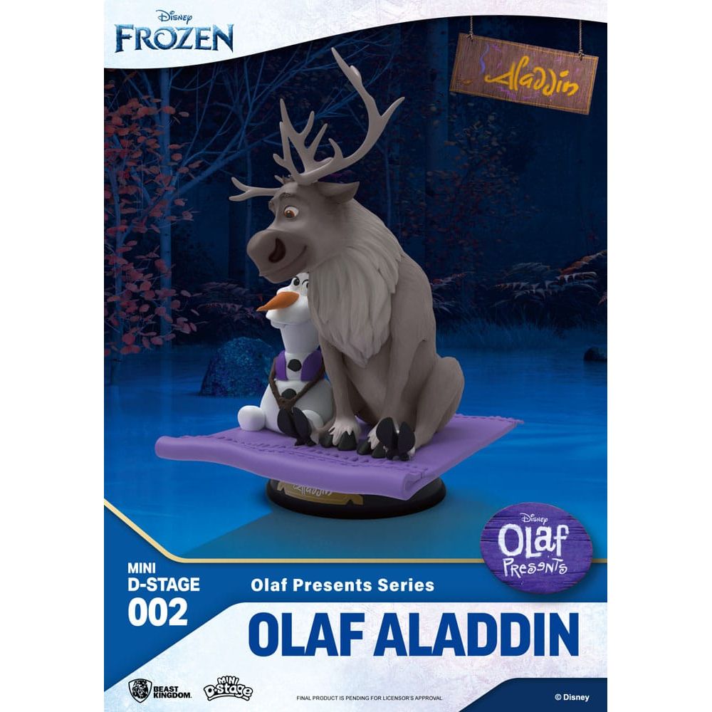 Frozen Mini Diorama Stage PVC Statue Olaf Presents Olaf Aladdin 12 cm Beast Kingdom
