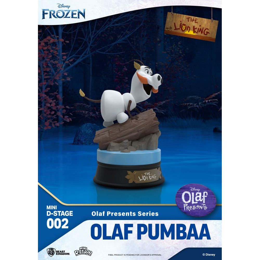 Frozen Mini Diorama Stage PVC Statue Olaf Presents Olaf Pumba 12 cm Beast Kingdom