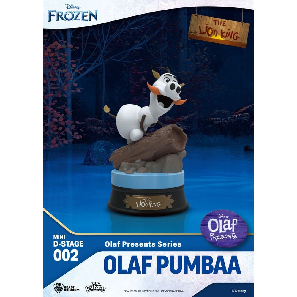 Frozen Mini Diorama Stage PVC Statue Olaf Presents Olaf Pumba 12 cm Beast Kingdom