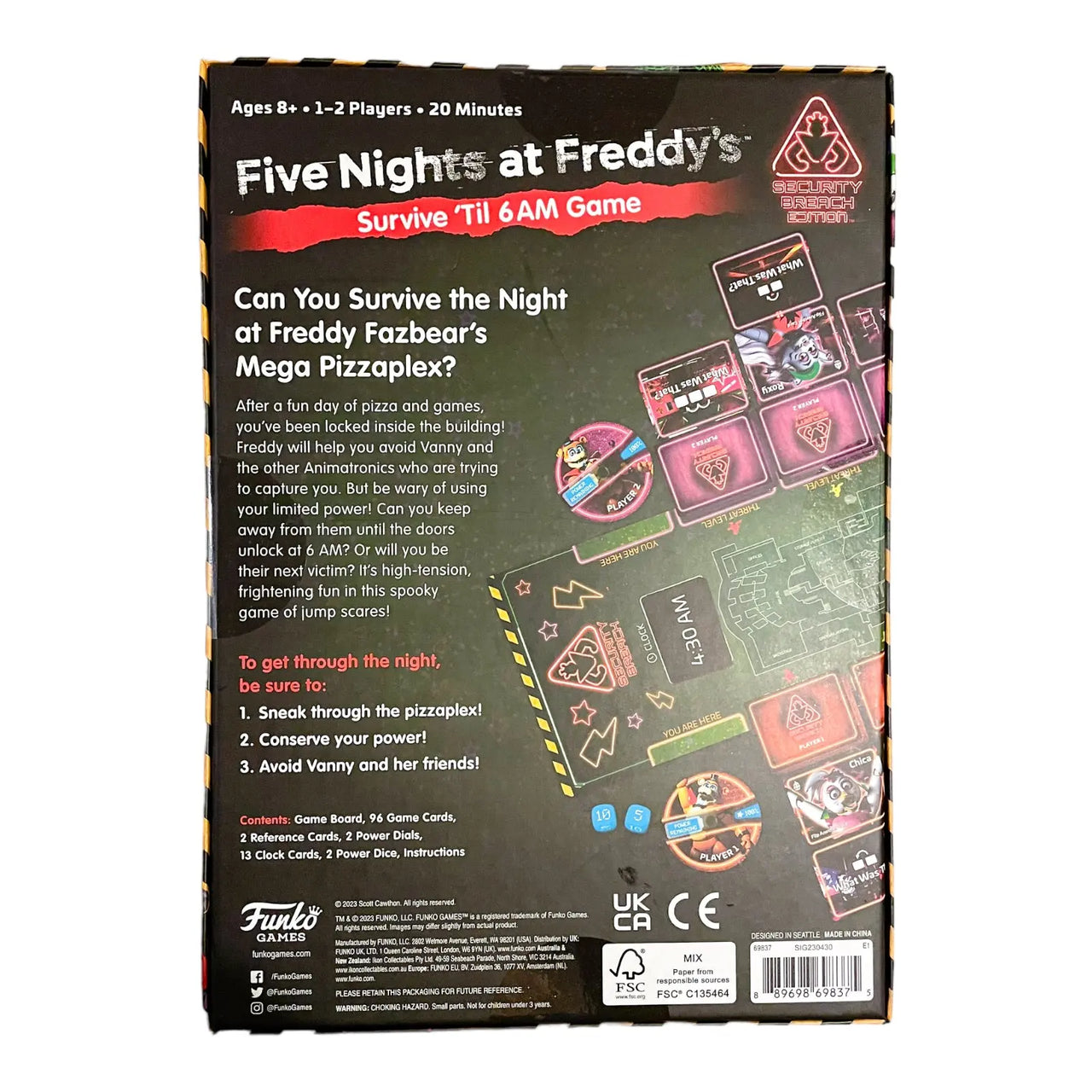 Funko Five Nights At Freddy's Survive Till 6am Game Funko