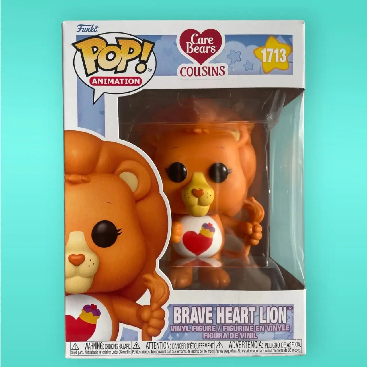 Funko Pop! Animation Care Bears Cousins 1713 Brave Heart Lion Funko