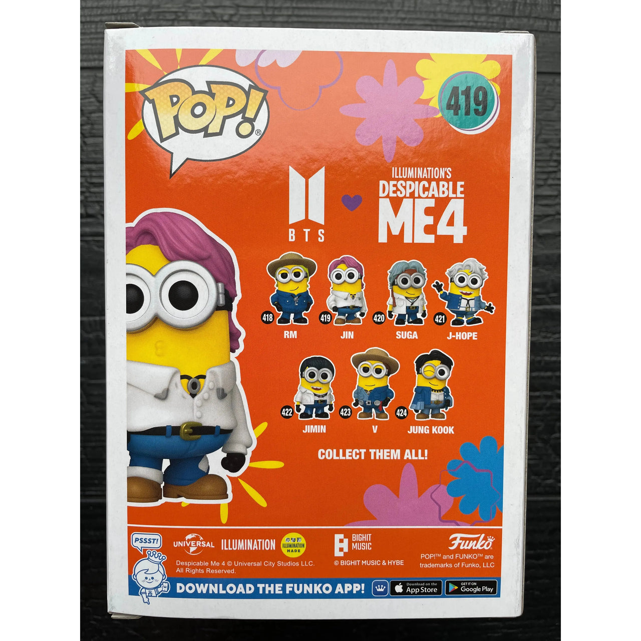 Funko Pop! BTS x Despicable Me 4 419 Jin Funko