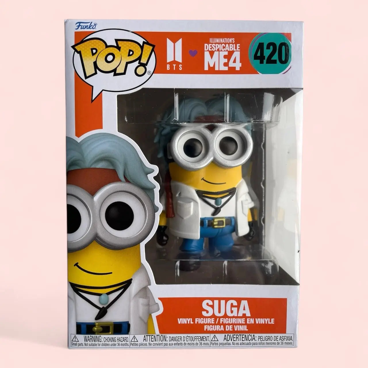 Funko Pop! BTS x Despicable Me 4 420 Suga Funko