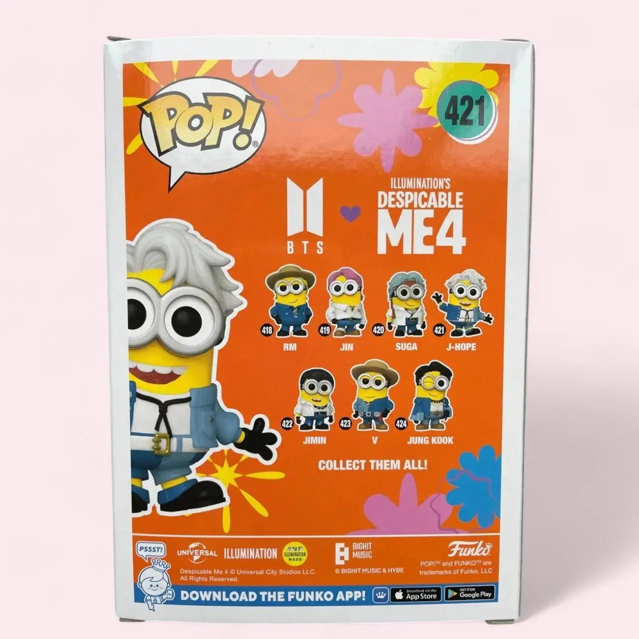 Funko Pop! BTS x Despicable Me 4 421 J-Hope Funko