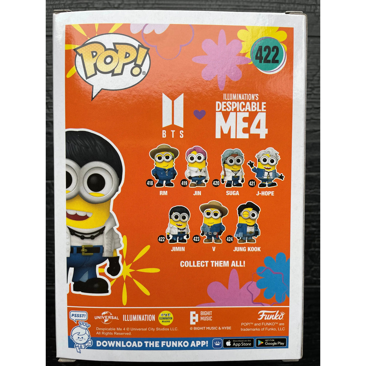 Funko Pop! BTS x Despicable Me 4 422 Jimin Funko