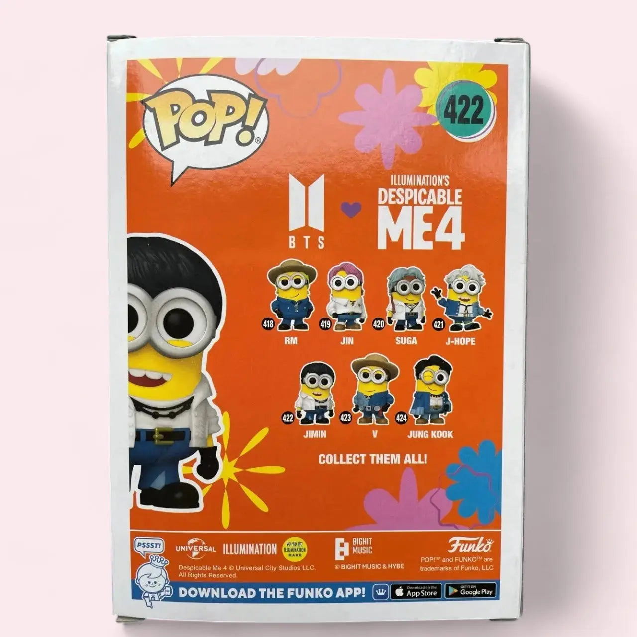 Funko Pop! BTS x Despicable Me 4 422 Jimin Funko