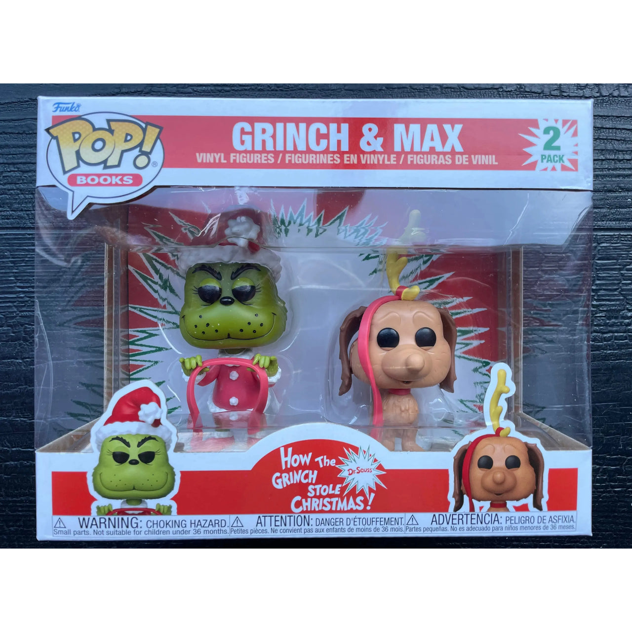 Funko Pop! Books How The Grinch Stole Christmas Grinch & Max 2 Pack Funko