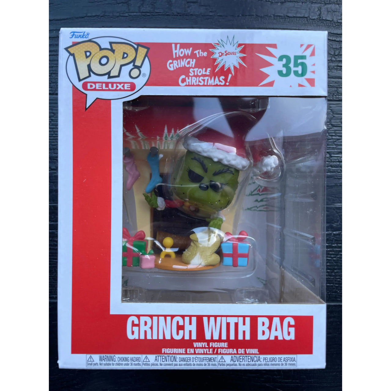 Funko Pop! Deluxe How The Grinch Stole Christmas 35 Grinch with Bag Funko