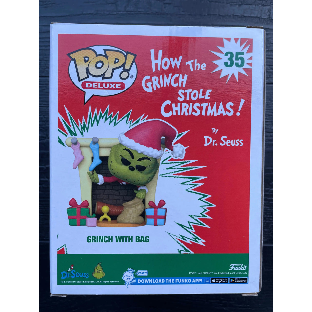 Funko Pop! Deluxe How The Grinch Stole Christmas 35 Grinch with Bag Funko