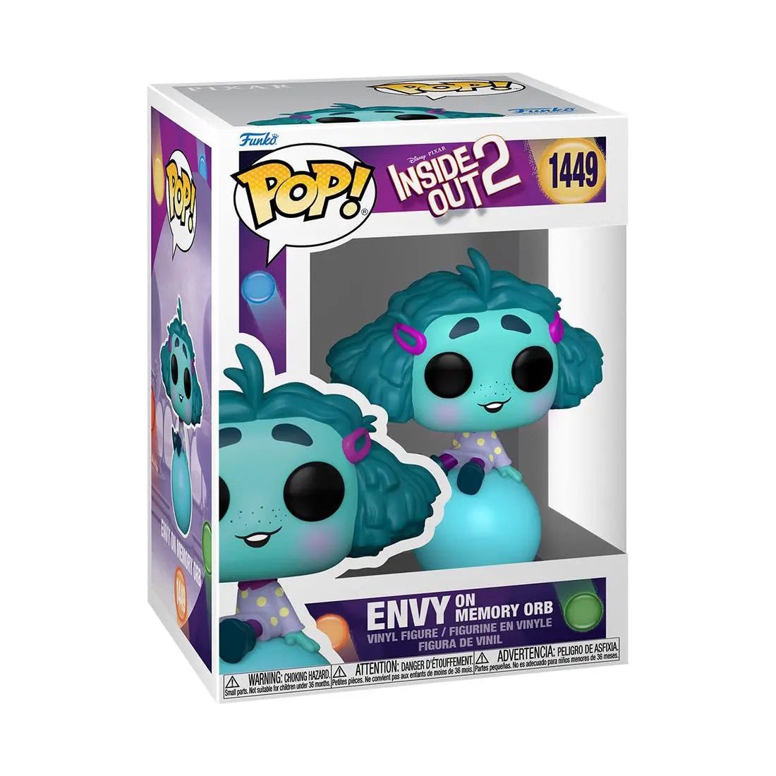 Funko Pop! Disney Pixar Inside Out 2 1449 Envy on Memory Orb Funko
