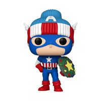 Thumbnail for Funko Pop! Holiday Marvel 1438 Captain America Funko