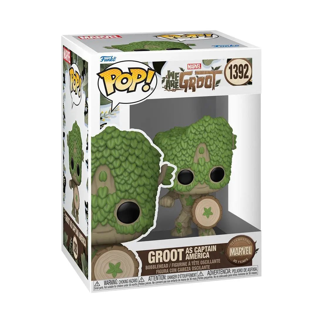 Funko Pop! Marvel We Are Groot 1392 Groot as Captai America Funko
