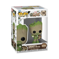 Thumbnail for Funko Pop! Marvel We Are Groot 1393 Groot as Iron Man Funko