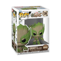 Thumbnail for Funko Pop! Marvel We Are Groot 1396 Groot as Wolverine Funko