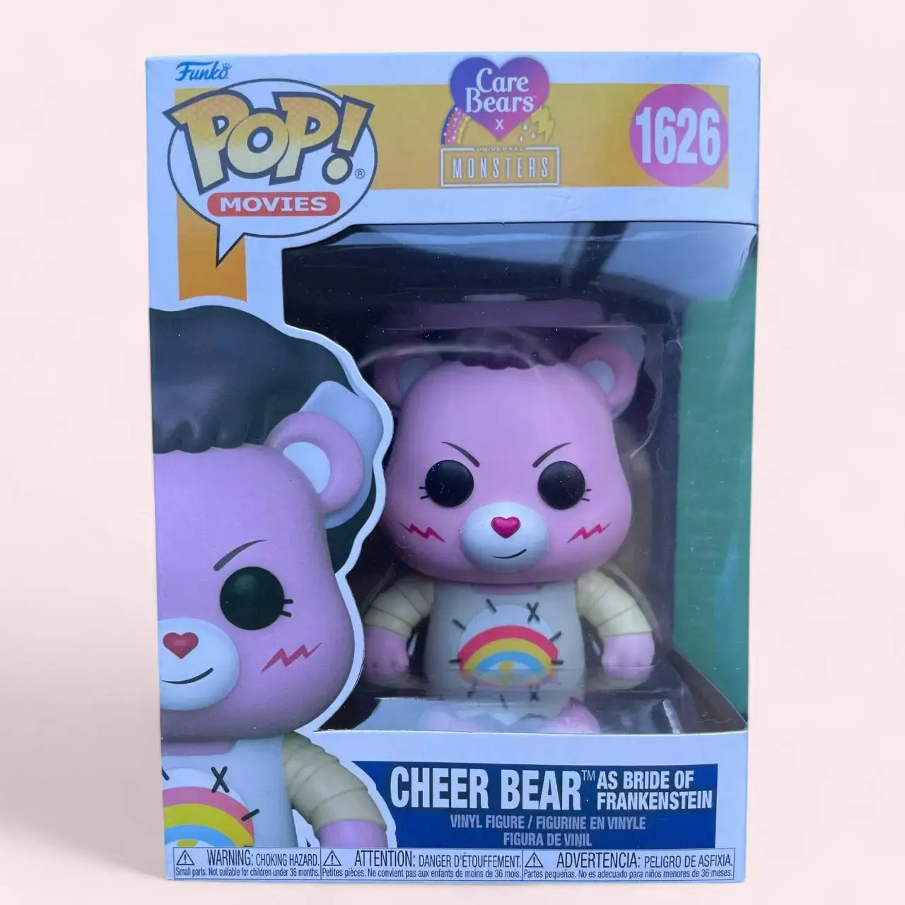 Funko Pop! Movies Care Bears x Universal Monsters 1626 Cheer Bear as Bride of Frankenstein Funko