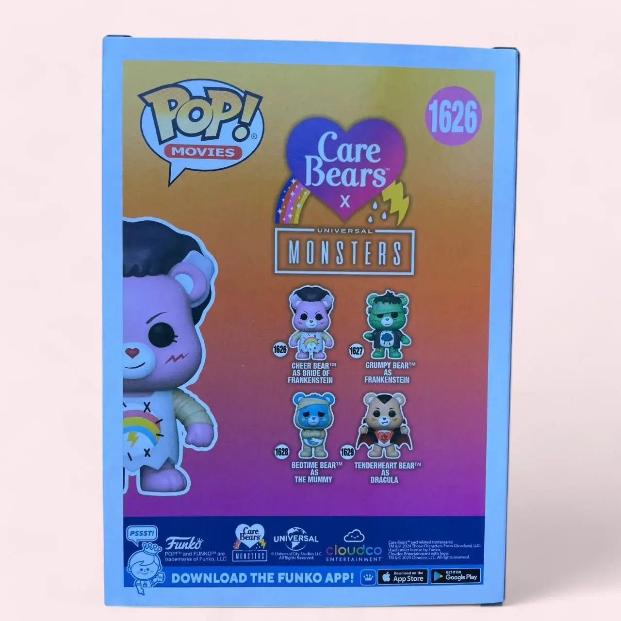 Funko Pop! Movies Care Bears x Universal Monsters 1626 Cheer Bear as Bride of Frankenstein Funko