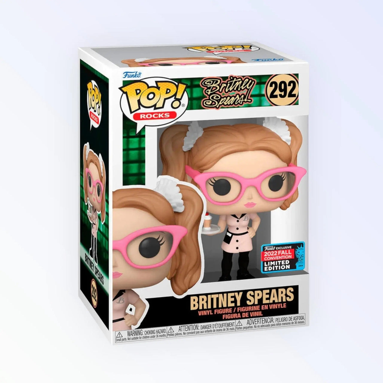 Funko Pop! Rocks Britney Spears 292 NYC 2022 Fall Convention Limited Edition Britney Spears Funko