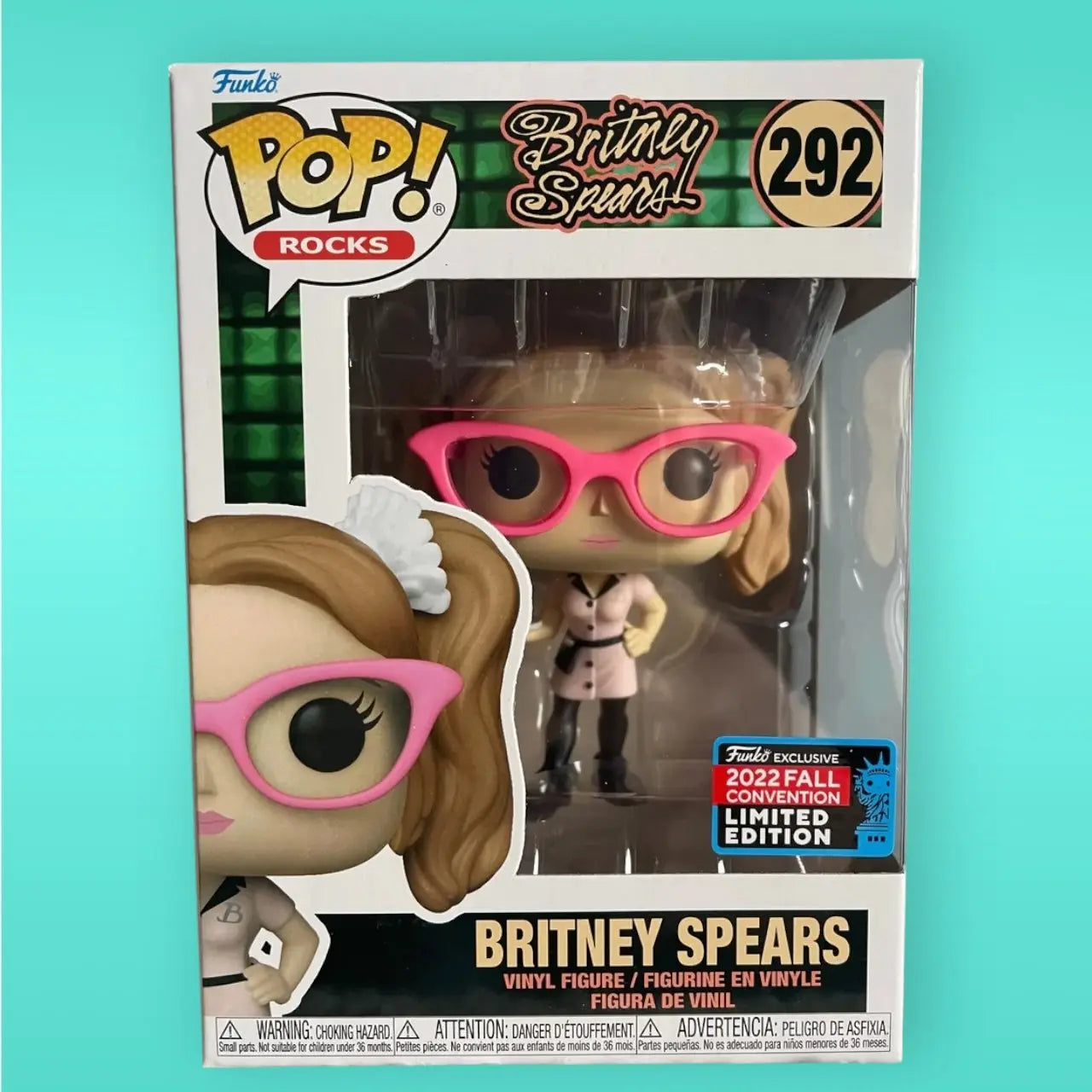 Funko Pop! Rocks Britney Spears 292 NYC 2022 Fall Convention Limited Edition Britney Spears Funko