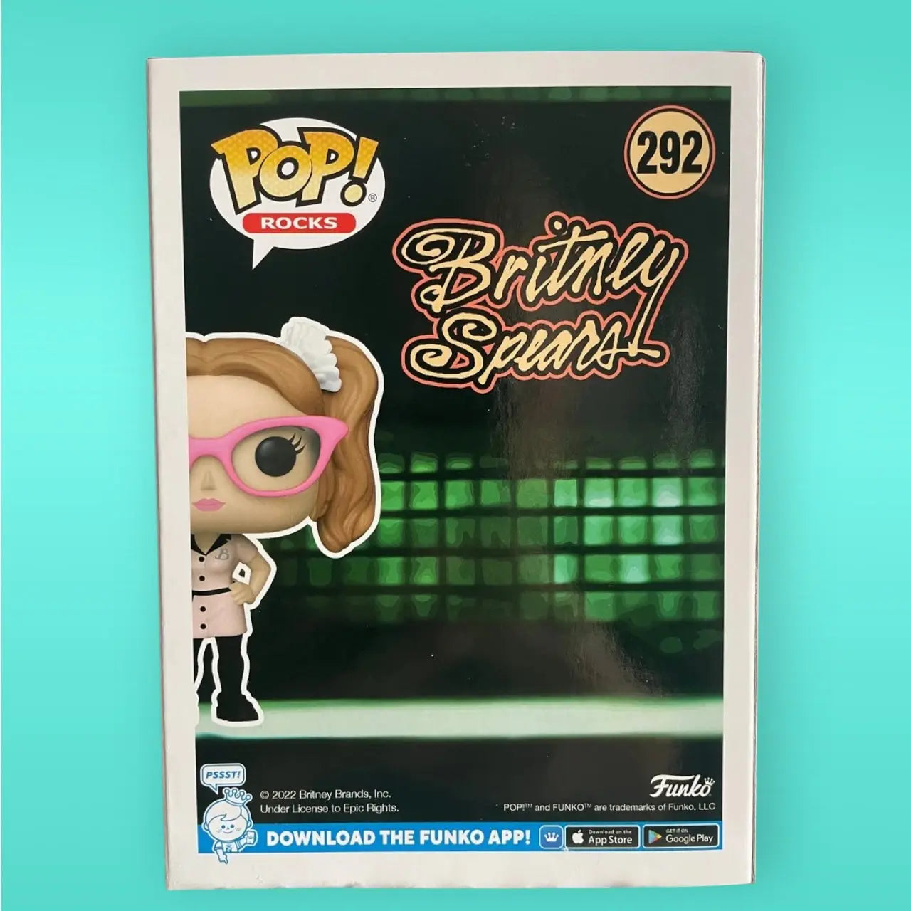 Funko Pop! Rocks Britney Spears 292 NYC 2022 Fall Convention Limited Edition Britney Spears Funko